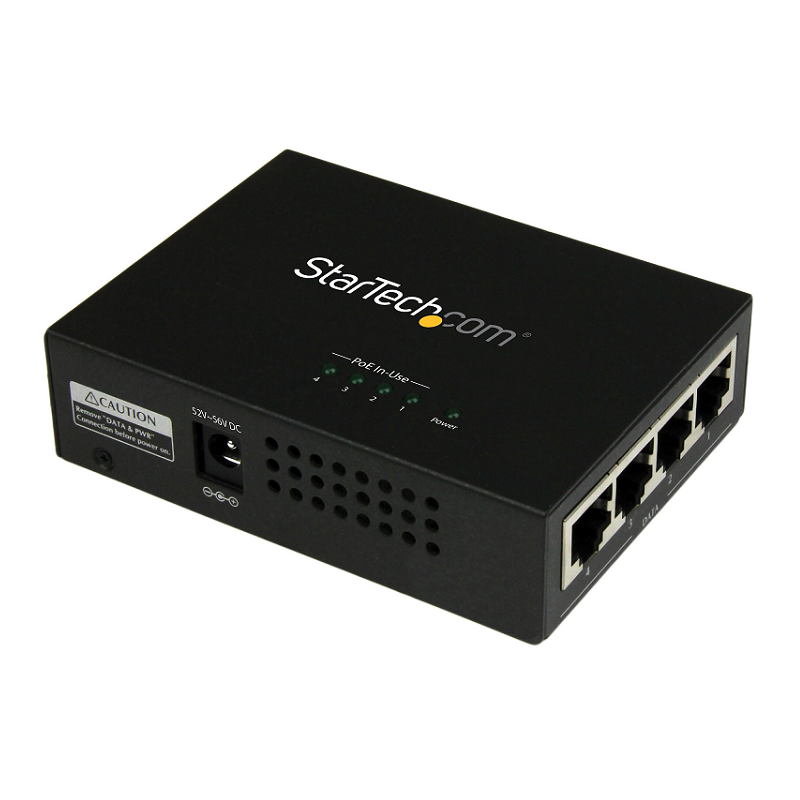 You Recently Viewed StarTech POEINJ4G 4-Port Gigabit Midspan - PoE+ Injector - 802.3at/af Image